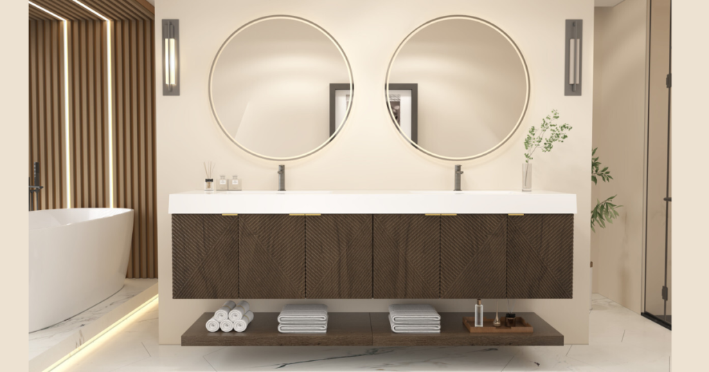 . Floating Vanity Cabinets for Modern Appeal