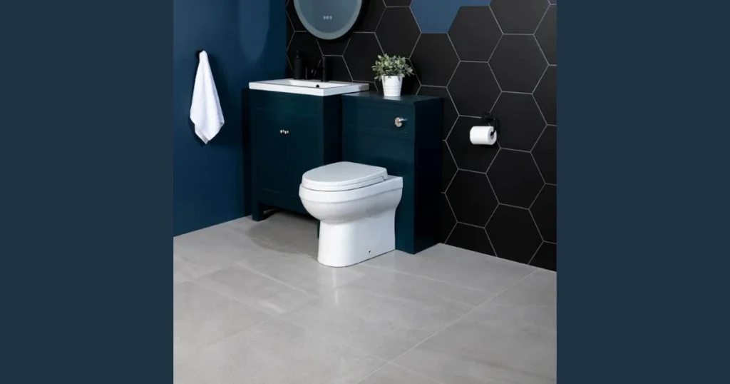 Floor and Wall Tile Contrast Combination