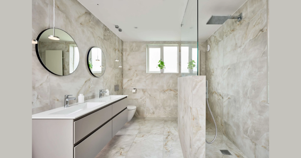 Floor-to-Ceiling Tiles for a Spacious Effect