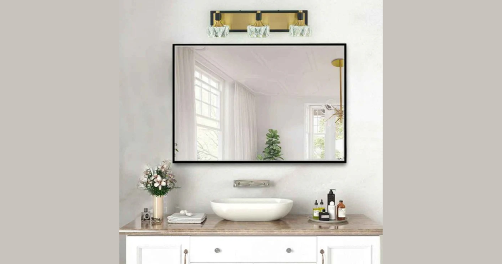 Frame the Bathroom Mirror for a Custom Touch