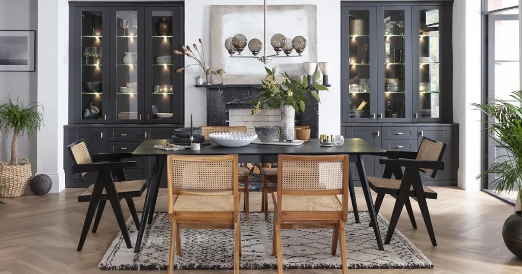 Glass Display Cabinet for Formal Dining Storage
