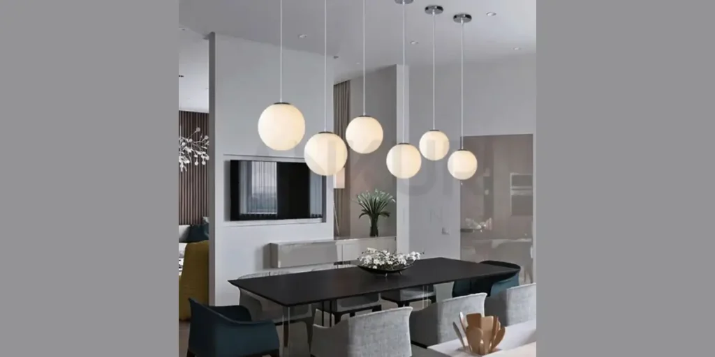 Glass Globe Pendant Lights for an Airy Look