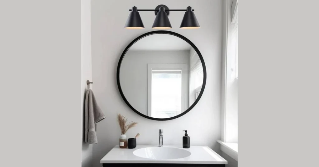 Glass Shade Cone Vanity Fixtures