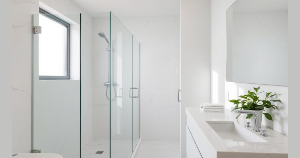Glass Shower Panels Instead of Curtains