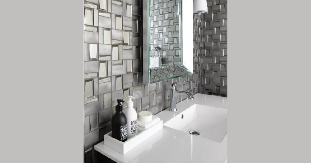 Glass Tile Bathroom Backsplash Ideas