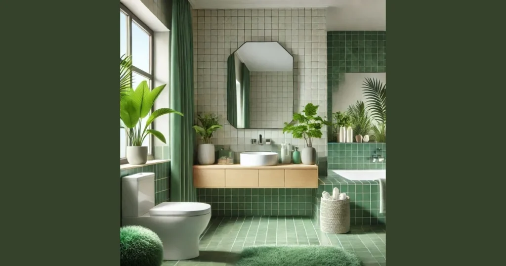 Green Bathroom Color for a Fresh Natural Look