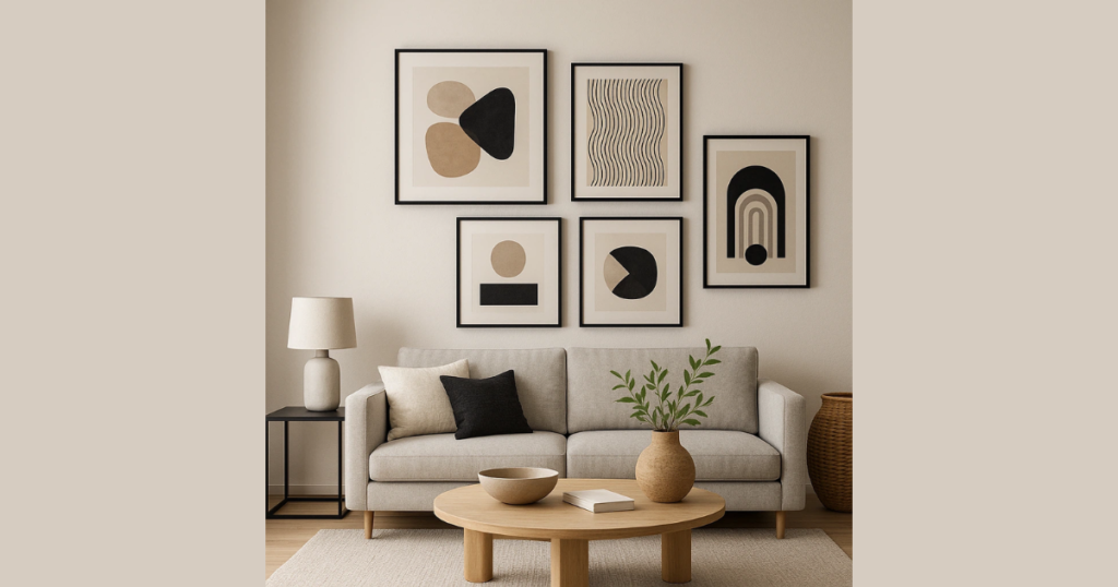 living room Hang Simple Wall Art for Personality