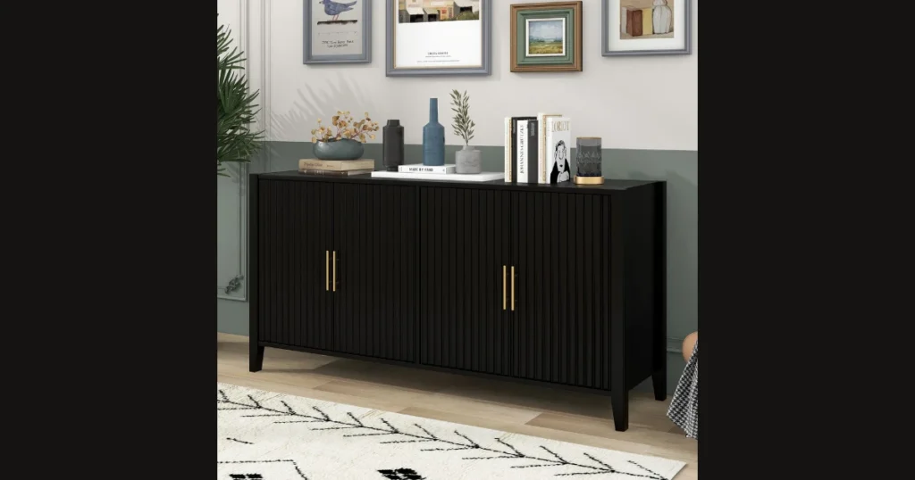 Multi Functional Storage Cabinet as a Dining Room Side Table