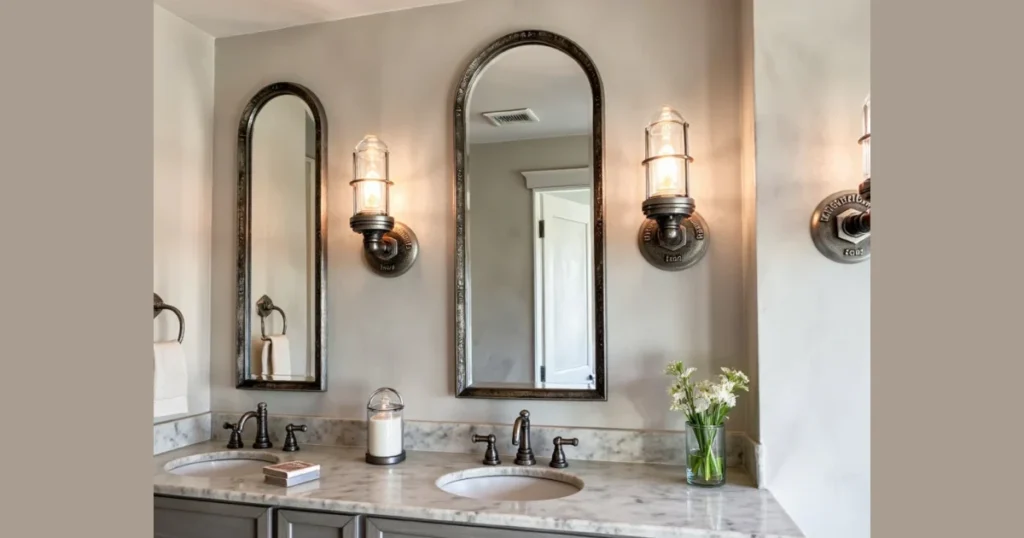 Industrial Pipe Style Vanity Lights
