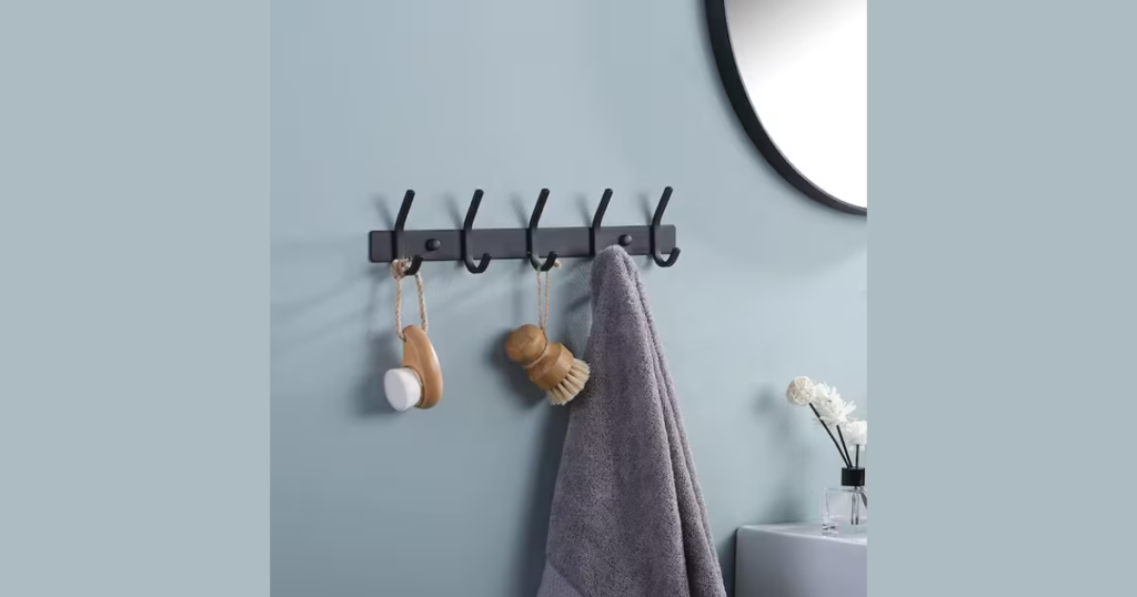 Install Wall-Mounted Towel Hooks