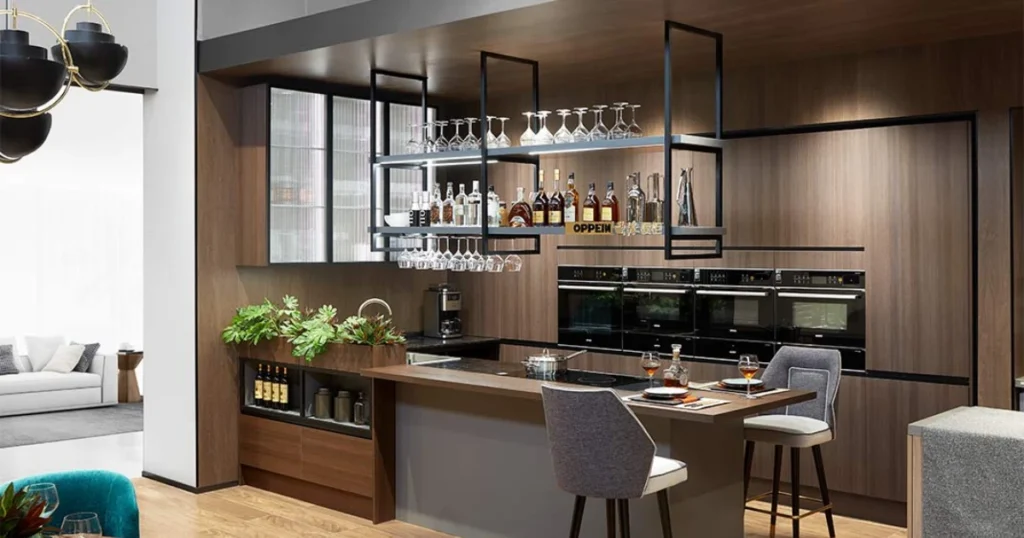 Integrated Dining Room Bar or Beverage Station