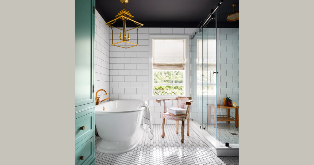 L-Shaped Bathroom Renovation Layout