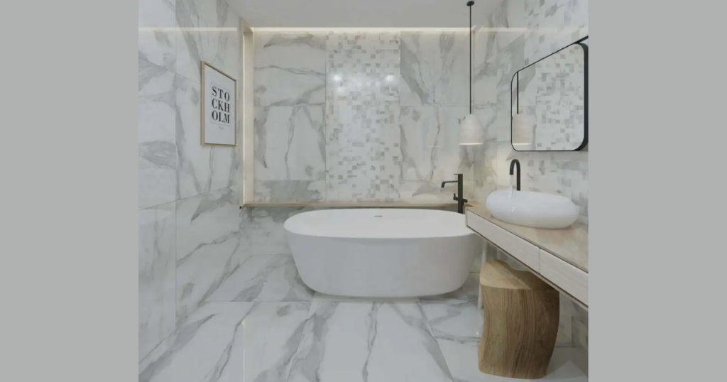 Large Format Tiles for a Clean and Modern Look