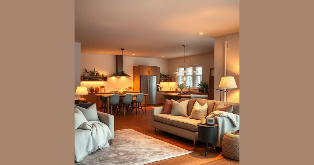 Layered Lighting to Create a Warm Atmosphere