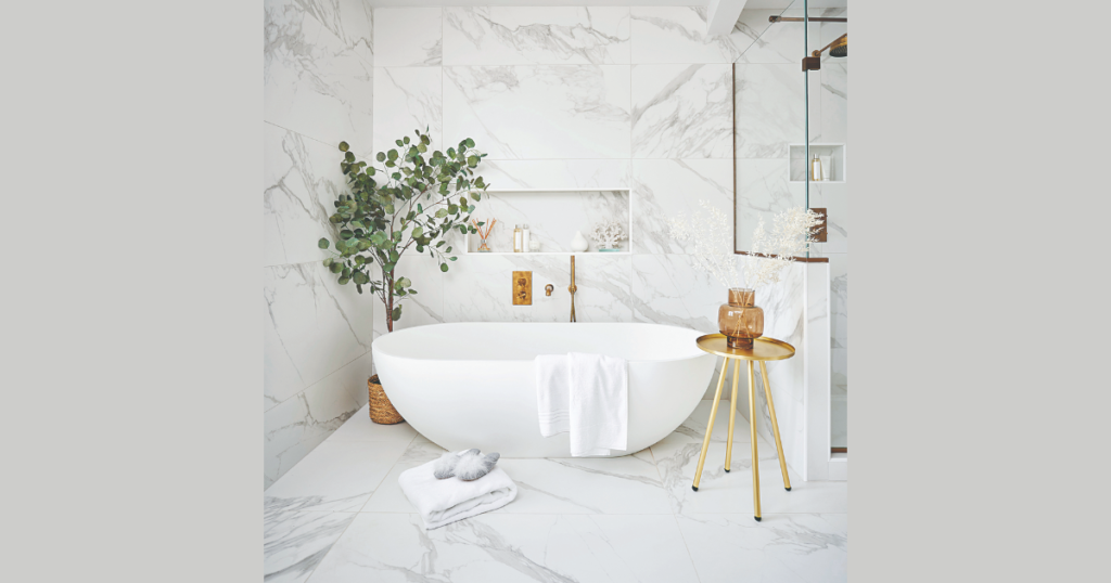 Light Colored Flooring for Small Bathroom Spaces