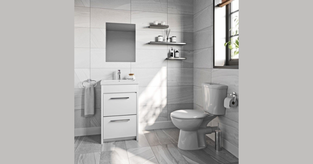 Light Gray Bathroom Paint for Modern Style