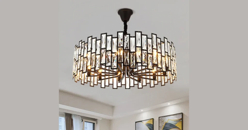 Minimalist Black Metal Chandeliers