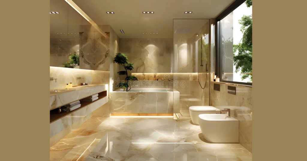 Luxury Bathroom Interior Ideas with Marble Finishes