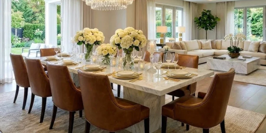 Luxury Dining Room Makeover with Elegant Details