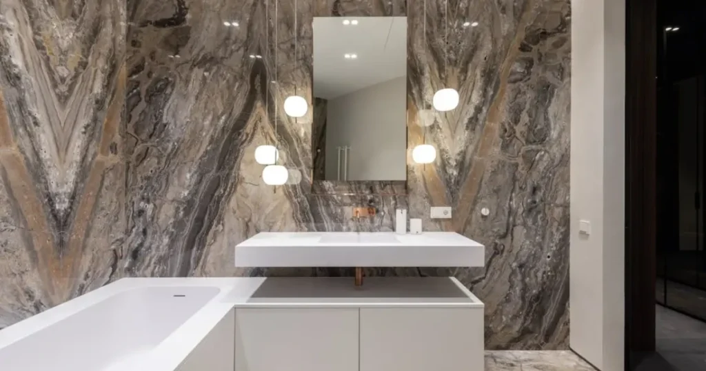 Marble Bathroom Countertop for Luxury Appeal
