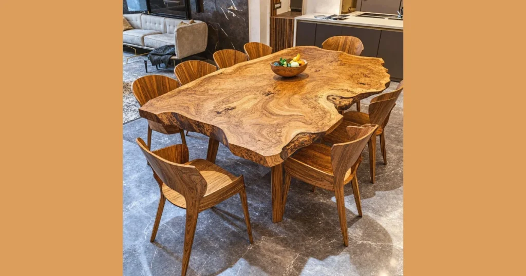 Live Edge Rustic Dining Table