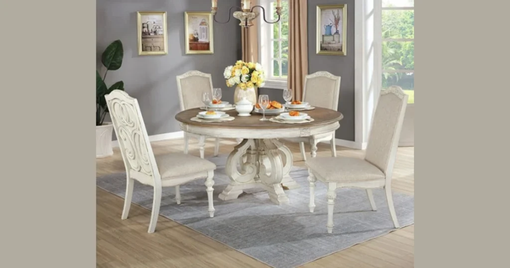 Rustic Pedestal Dining Table