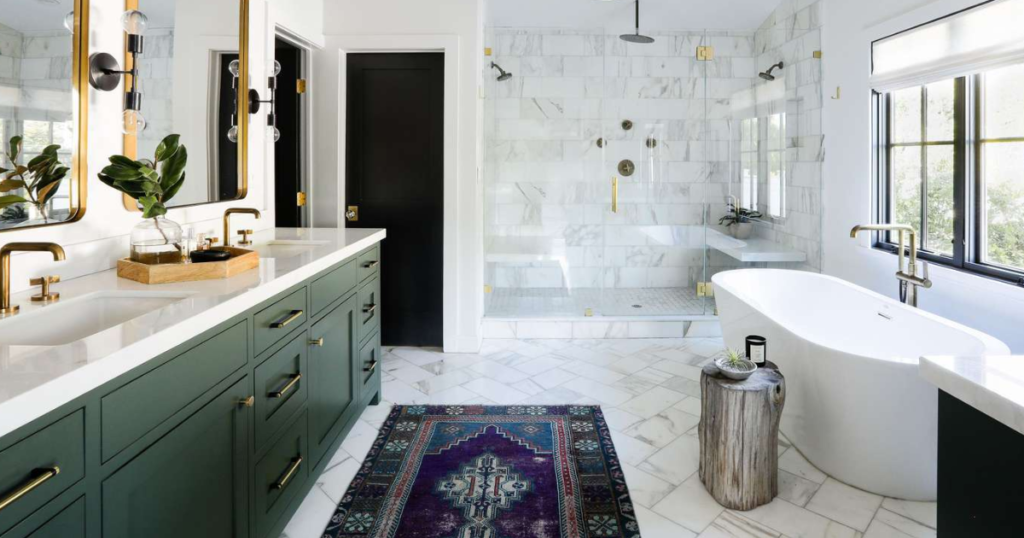 Marble Tile Classic Bathroom Design