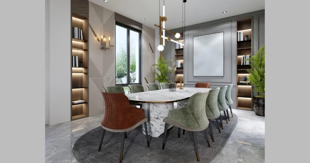 Marble Top Dining Room Table Set for a Premium Feel