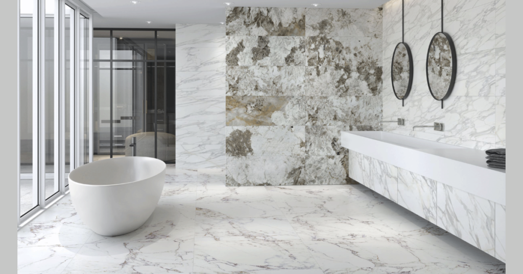  Marble White and Soft Gray Sophisticated Palette