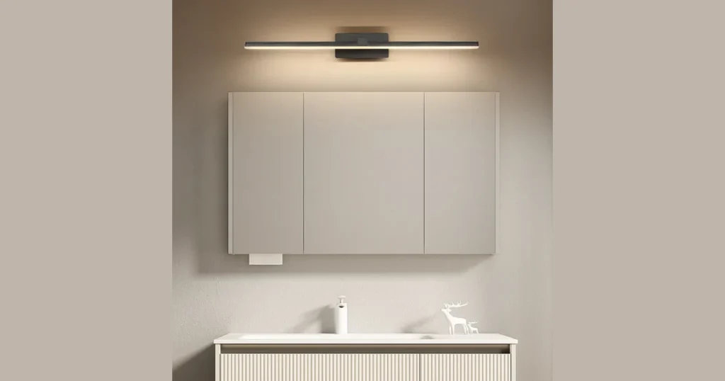 Minimal Frame Bathroom Light Fixtures