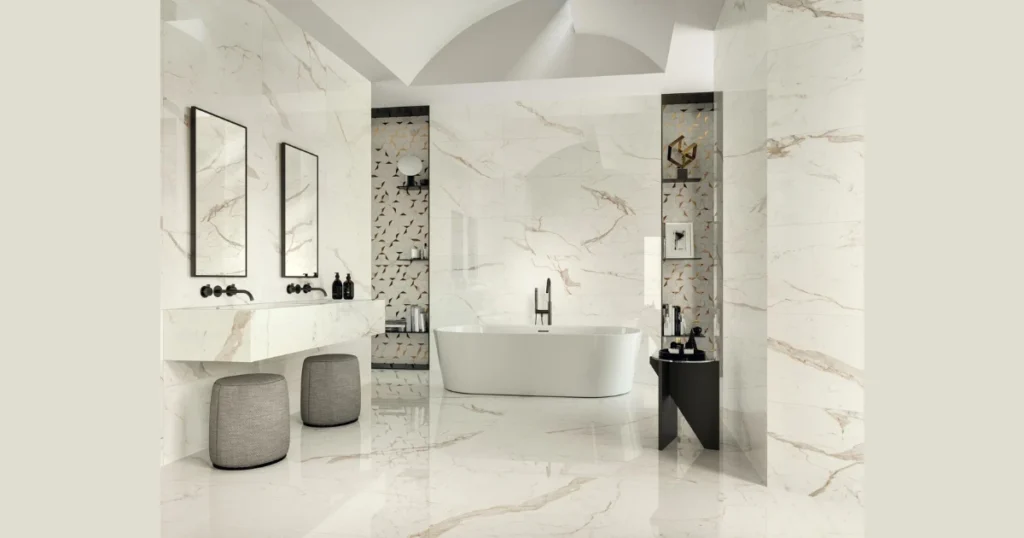 Minimal Grout Line Tile Layout 