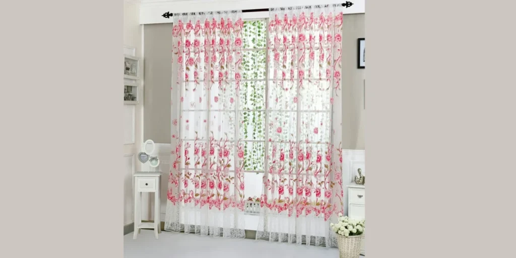 Patterned Sheer Curtains for Soft Decoration