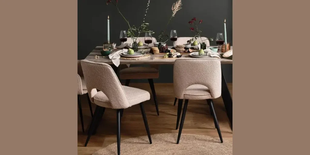 Minimalist Chairs with a Statement Table