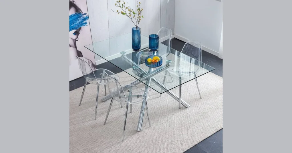 Acrylic and Transparent Dining Chairs for Small Spaces