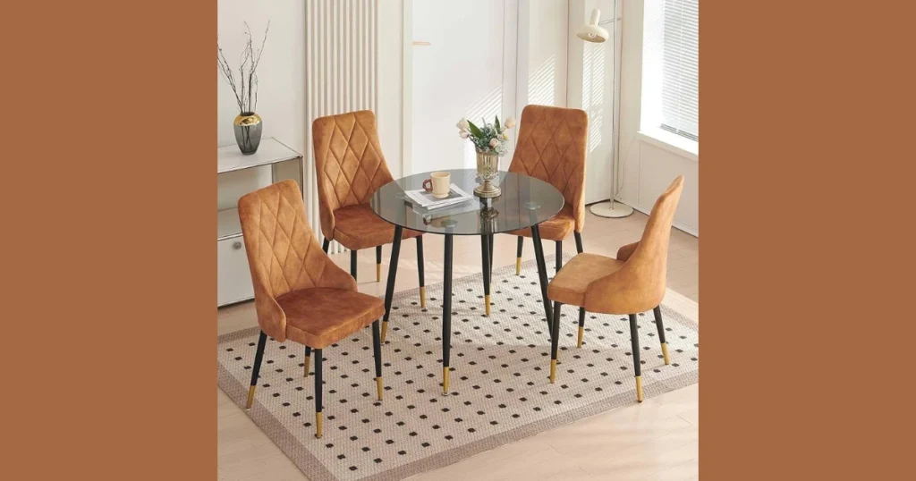 Armless Modern Dining Chairs for Small Dining Areas