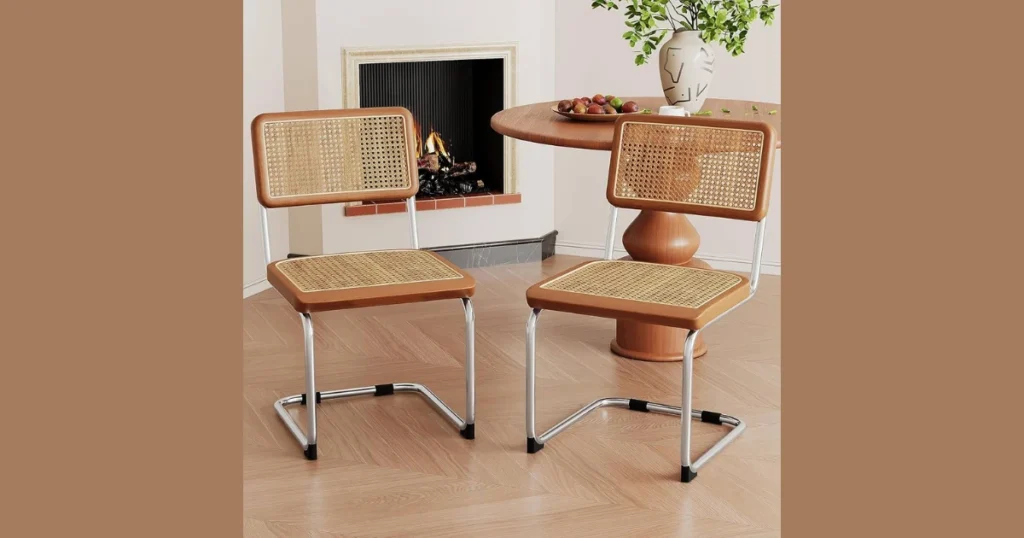 Rattan and Cane Dining Chairs for Modern Natural Style