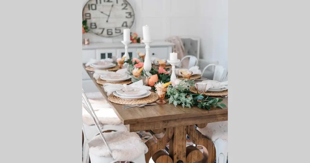 Rustic Farmhouse Dining Table Tablescape Ideas