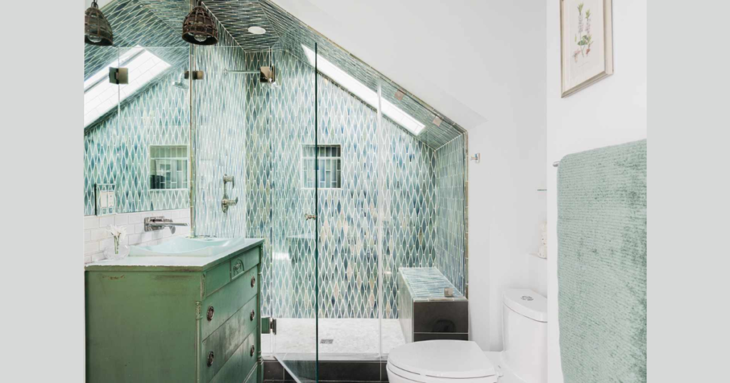 Mint Green for Fresh Small Bathrooms