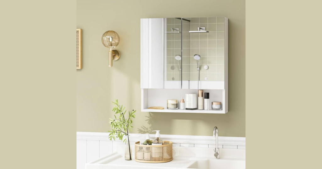 Mirror Cabinet Walls for Dual Function Storage
