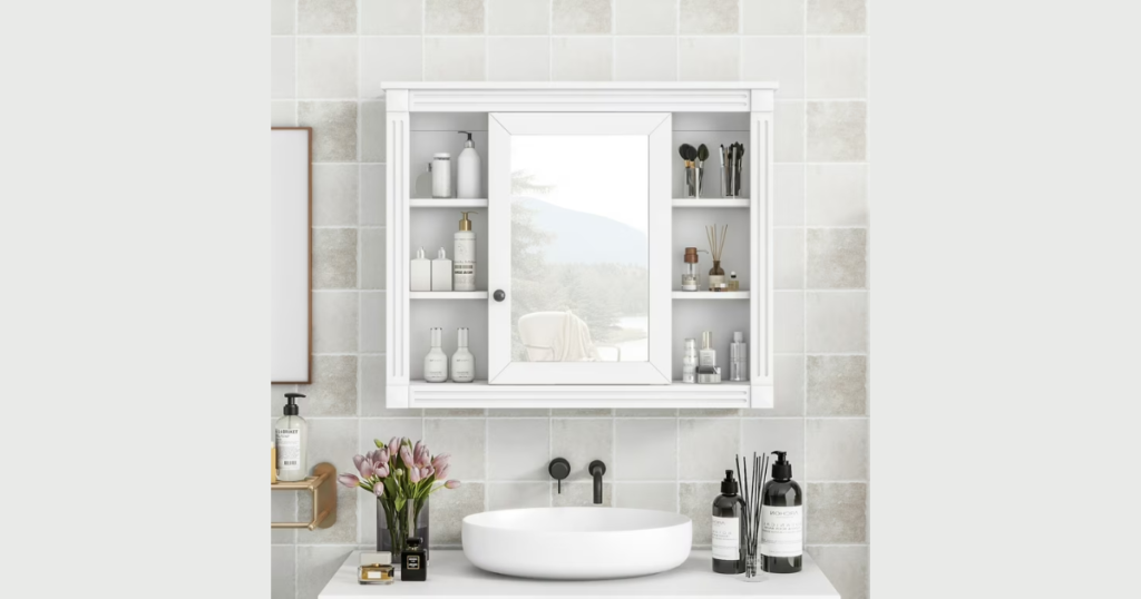 Mirror Cabinet for Hidden Storage and Style