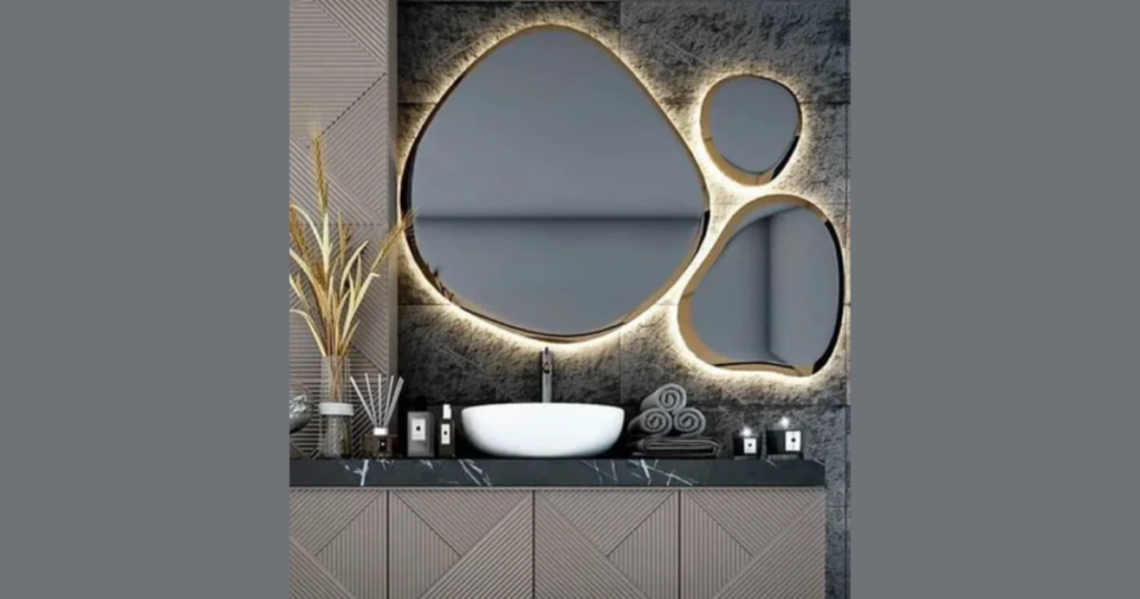 Mirror Cluster Bathroom Wall Decor for Depth