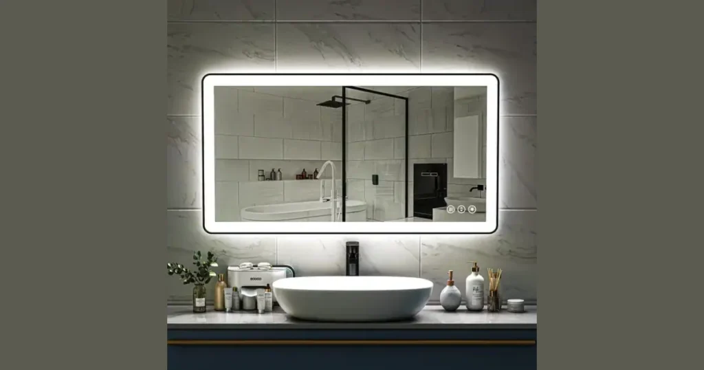 Mirror Frame Corner Lighting