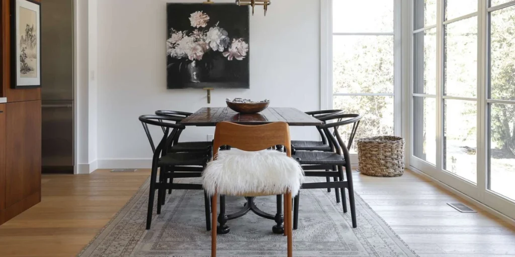 Modern Dining Room Makeover with Clean Lines and Neutral Colors