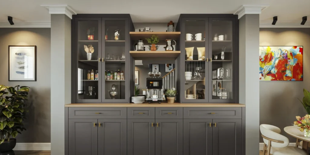 Modern Dining Room with Functional Storage Solutions