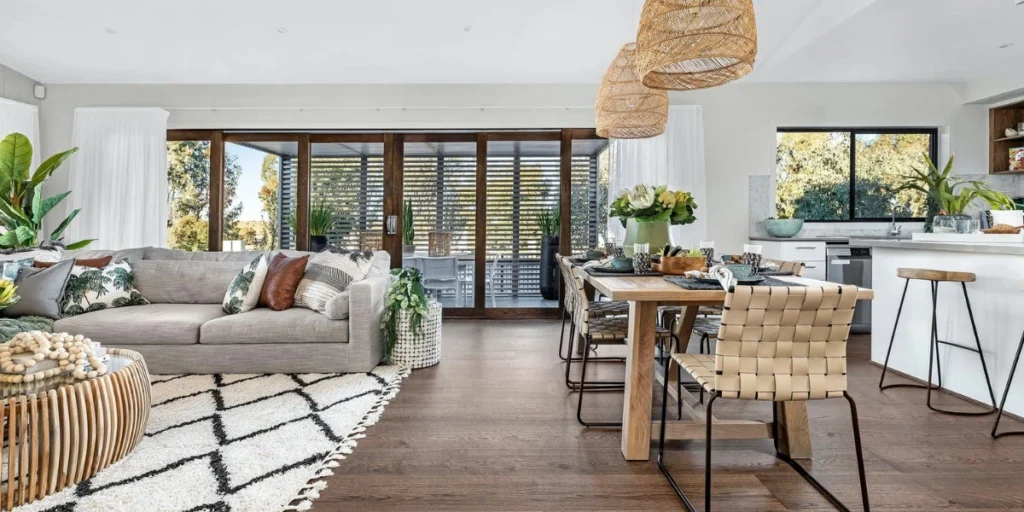 Modern Dining Room with Open Layout Design