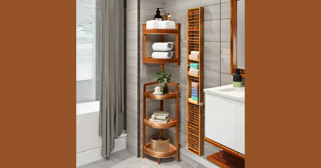 Corner Bathroom Shelves for Tight Spaces