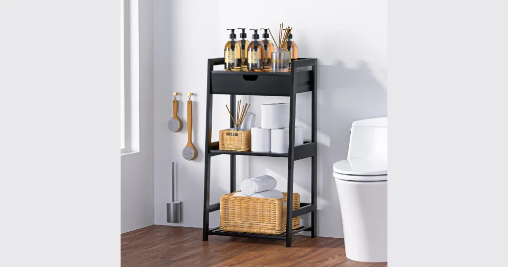 Ladder Bathroom Shelves for Stylish and Flexible Storage