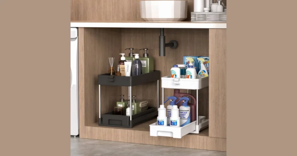 Under-Sink Open Shelves for Practical Everyday Storage