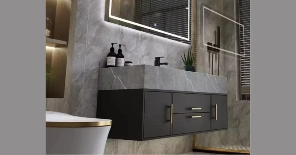 Marble Top Bathroom Sink Vanity