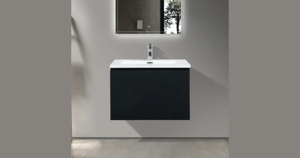 Black Bathroom Sink Vanity for Bold Contrast